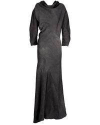 Cortana - Eclipse, Midi Jurk Antraciet Maltinto - Lyst