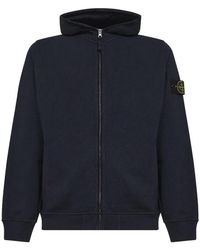 Stone Island - Hoodie Met Ritssluiting - Lyst