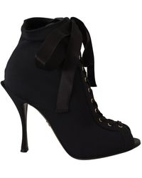 Dolce & Gabbana - Stretch Jersey Booties - Lyst