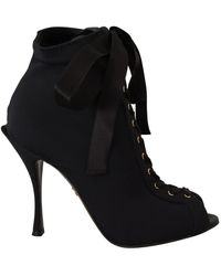 Dolce & Gabbana - Stretch Jersey Booties - Lyst