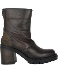 Felmini - Schoenen ,Groen ,Leer Tibre Saturnia Zipper Boot - Lyst