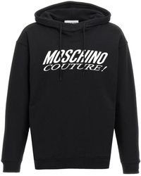 Moschino - Logo Print Hoodie - Lyst