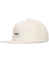 Obey - Flache Krempe Strapback Kappe Ungebleichte Baumwolle - Lyst
