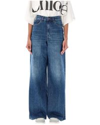 Chloé - Jeans de pierna ancha de chloé - Lyst