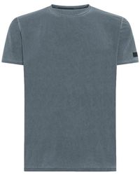 Rrd - Tops ,Blauw ,Denim Techno Wash Piqué T-Shirt - Lyst