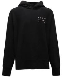 Hogan - Hoodies & Sweatvesten ,Zwart ,Katoen M4950 Felpa Oversize Sweatshirt - Lyst