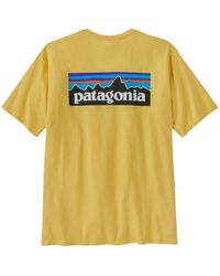 Patagonia - T-shirt con logo ecologica - Lyst