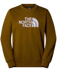 The North Face - Hoodies & Sweatvesten ,Groen ,Katoen Hooded Cotton Knit Sweatshirt - Lyst