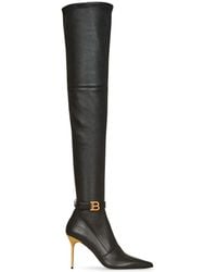 Balmain - Schoenen ,Zwart ,Leer Raven Dijhoge Laarzen - Lyst