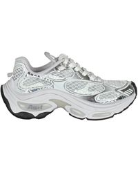 Ash - Metallische Mesh-Sneaker Mit Gummilogo - Lyst