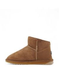 EMU - Schoenen ,Bruin ,Leer Enkellaars - Lyst