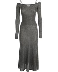 Jacquemus Jurk Mesh Lauris - Grijs