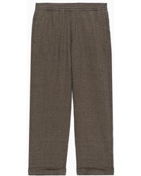 Barena - Pantalones de mezcla de lino de cintura alta - Lyst