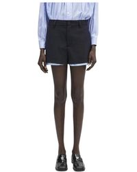Ambush - Korte Broeken ,Blauw ,Short Shorts - Lyst