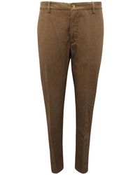 Etro - Broeken ,Bruin ,Katoen Textured Broek Made - Lyst