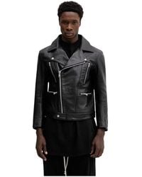 Neighborhood - Jassen ,Zwart ,Leer Leather Riders Jacket - Lyst