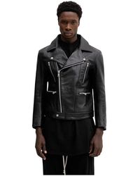 Neighborhood - Jassen ,Zwart ,Leer Leather Riders Jacket - Lyst