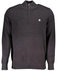 Timberland - Zwart Shirt Met Lange Mouwen En Ronde Hals - Lyst