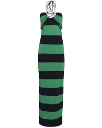 Coperni - Kleedjes ,Veelkleurig ,Polyester Corded Maxi Dress - Lyst