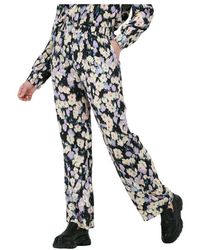 Neo Noir - Graphic Botanic Wide Leg Pants - Lyst