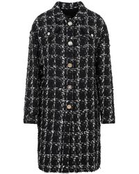 Giambattista Valli - Checked Bouclé Coat - Lyst