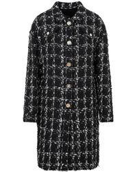 Giambattista Valli - Geruite Bouclé Jas - Lyst
