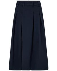 co'couture - Rokken ,Blauw ,Midi Rokken - Lyst