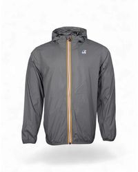 K-Way - Jassen ,Grijs ,Nylon Le Vrai 4.0 Claude Jacket - Lyst