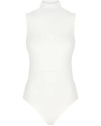 Wolford - Witte Modal Top Met Hoge Hals - Lyst