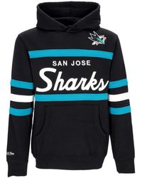 Mitchell & Ness - Hoodies & Sweatvesten ,Veelkleurig ,Katoen Nhl Head Coach Hoodie San Jose Sharks - Lyst