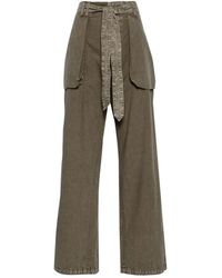 R13 - Trousers > wide trousers - Lyst