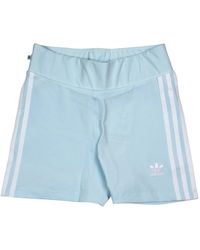 adidas - Fitness ,Blauw ,Polyester Booty Shorts - Lyst
