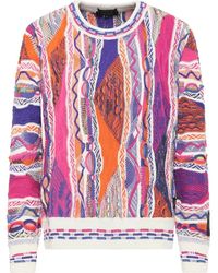 carlo colucci - Truien & Vesten ,Veelkleurig ,Constantina Jacquard Ronde Hals Trui - Lyst