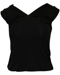 Gucci Top With Bamboo Decorations - Zwart