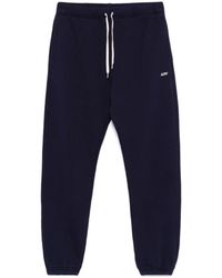 Autry - Broeken ,Blauw ,Katoen Embroidered Logo Trainingsbroeken - Lyst