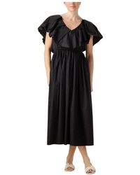 Devotion - Elegantes Schwarzes Midi-Kleid - Lyst
