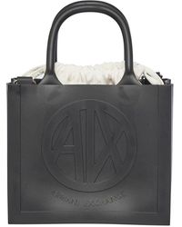 Armani Exchange - Schwarze taschen für stilvolles aussehen - Lyst