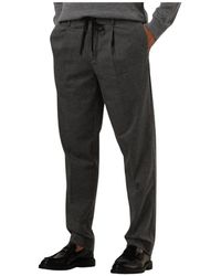SELECTED - Broeken ,Grijs ,Moderne Tapered Plooibroek - Lyst