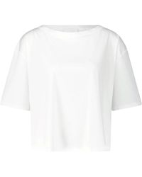 Allude - Camiseta de algodón con cuello redondo - Lyst