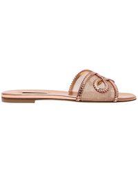 Casadei - Josephine Flat Sandals - Lyst