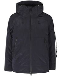OUTHERE - Jassen ,Blauw ,Leer Root Donsjack - Lyst