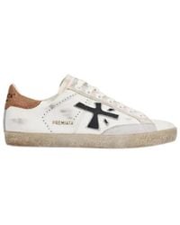 Premiata - Leder Sneakers Steven Mit Wildleder Detail - Lyst