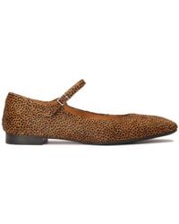 Kazar - Flache Lederschuhe Mit Borsten - Lyst