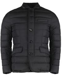 Moorer - Daunenjacke Mit Ledereinsätzen - Lyst