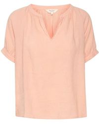 Part Two - Overhemden ,Roze ,Linnen Koraalroze Linnen Blouse - Lyst