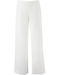 Ermanno Scervino - Pantalones de lino con cintura elástica - Lyst
