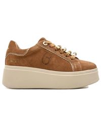 Tosca Blu - Schoenen ,Bruin ,Leer Platform Dazzling Sneakers - Lyst