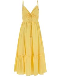 Michael Kors - Poplin Midi Jurk - Lyst
