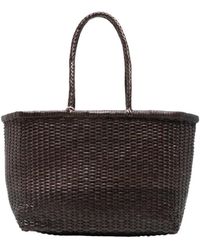 Dragon Diffusion - Tassen ,Bruin ,Leer B Weave Big Tote - Lyst
