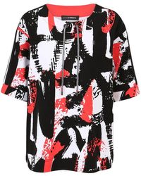 Doris S - Casual Sweatshirt Mit Spray-Print - Lyst